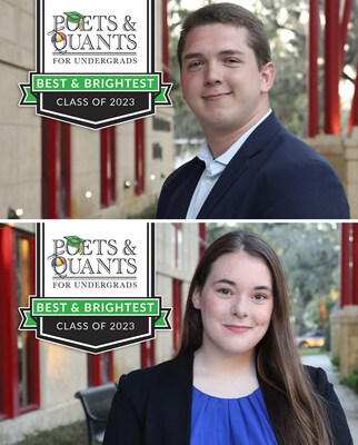 Alex Blankinship of Woodstock, Ga. (Top) and Katie Sharp of Iota, La. (Bottom) included in Poets&Quants list of the 100 Best and Brightest Undergraduate Business Majors of 2023.