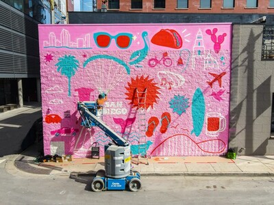 Photo 3: Mural by Phoebe Cornog at 740 W Randolph Street in Chicago's West Loop