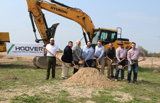 The Hoover Treated Wood Products (HTWP) leadership team broke ground on a new fire-retardant wood treatment facility in Fairfield, Texas.
