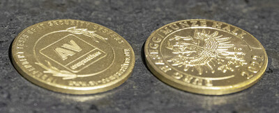AV-Comparatives Coin in Gold for the best IT Security Products 2022/23 