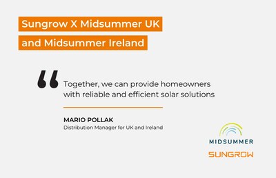 Sungrow Teams up with Midsummer UK and Midsummer Ireland