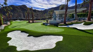 Synthetic Grass Creates a Backyard Putting Green Paradise