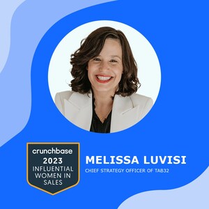 Melissa LuVisi of tab32 Recognized by Crunchbase as Influential Woman in Sales