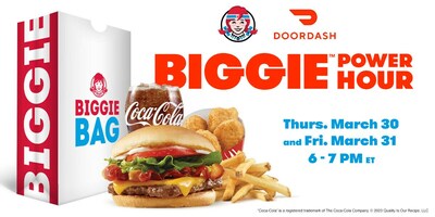 Wendy’s and DoorDash team up for ‘BIGGIE’ POWER HOURS on March 30 and 31