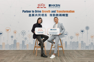 Hung Fook Tong and HKBNES embark a five-year strategic collaboration. HKBNES will provide comprehensive telecom and system integration services to accelerate HFT’s digital transformation. (On left: Dr. Ricky Szeto, Chief Executive Officer & Executive Director of HFT; On right: William Yeung, HKBN Co-Owner and Executive Vice-chairman)