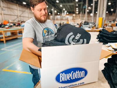 BlueCotton ships more than 200 orders of custom screen printed and embroidered products to customers across the U.S. every day. Whether the order is 6 pieces of 6,000, customers can expect their order to arrive on time and correct.