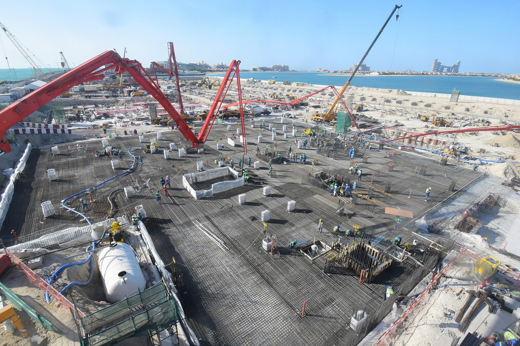 First concrete pour completed at Select Group's ultra-luxury Six Senses Residences The Palm, Dubai. - Vimarsana News