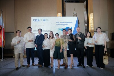 Members of CRDF Global's new South East Asia Hub office celebrate the milestone of establishing a permanent presence in the Philippines and a week of successful workshops. CRDF Global President & Chief Operating Officer Tina Dolph and Chief Growth Officer Eldar Imanverdi joined the Manila-based team for a ceremonial ribbon-cutting and reception with CRDF Global funders, partners and stakeholders in the region.