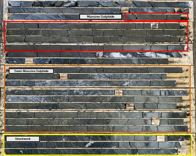 Figure 2 – An image of a mineralized zone from TS-23-10 (CNW Group/Foran Mining Corporation)