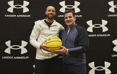 Stephen Curry and Kevin Plank, March 2023.