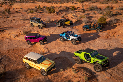 An entirely new collection of eye-catching, efficient and terrain-capable Jeep® brand concept vehicles will be unveiled and driven off road during the 57th annual Easter Jeep Safari™ (April 1-9, 2023) in Moab, Utah. The battery-electric vehicle (BEV) Jeep Wrangler Magneto 3.0 concept, and three additional Jeep 4xe concept vehicles are testament to the Jeep brand’s commitment to Zero Emission Freedom and 4x4 capability leadership.