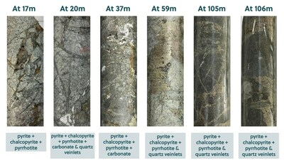 Figure 3: Core Photo Highlights from Drill Hole APC-36 (CNW Group/Collective Mining Ltd.)