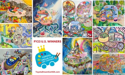 Young Artists Design Artful Transportation Solutions - Winners Announced for 2023 Toyota Dream Car USA Art Contest