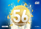 Lotto 6/49 - Vous pourriez gagner 56 millions de dollars au tirage de samedi!