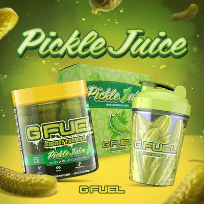 The G FUEL Pickle Juice Collector's Box is now available for pre-order at GFUEL.com!