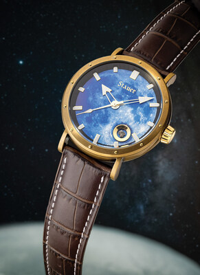 The Men’s Lunar Meteorite Watch by Stauer offers a rare opportunity to wear an authenticated lunar meteorite. Moon-themed watches are currently in vogue.