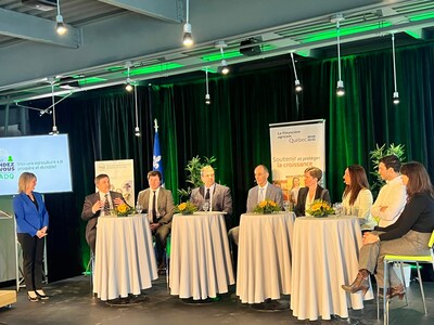 Le 2e Rendez-vous FADQ a proposé, grâce à une programmation riche en témoignages et partage d’expertises, une vision de l’avenir dans lequel gravitera le secteur agricole au cours des prochaines années. (Groupe CNW/La Financière agricole du Québec)