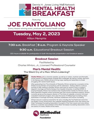 Methodist Le Bonheur Healthcare will host its ninth annual Mental Health Breakfast on Tuesday, May 2, at the Hilton Memphis, and will feature a keynote address from well-known actor and producer Joe Pantoliano. This event benefits the Dennis H. Jones Living Well Network, a free behavioral health connection resource offered through Methodist Le Bonheur Healthcare.