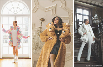 Build-A-Bear expands into designer fashions with launch of new teddy bear faux fur couture coat collection.