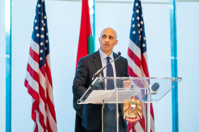 Ambassador Yousef Al Otaiba speaking at the Annual Interfaith Iftar hosted by the UAE Embassy in Washington D.C.