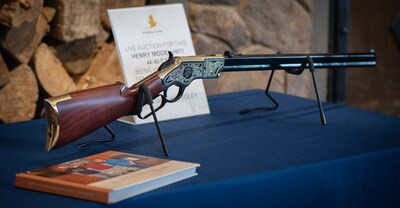 Henry Repeating Arms produced a limited-edition three-piece set of custom Semper Fi & America's Fund rifles, the first of which sold at auction for $19,000. A virtual auction is live until April 14, 2023, for the last rifle in the series, with all proceeds benefitting The Fund. (Photo/Erin Kiernan Photography)