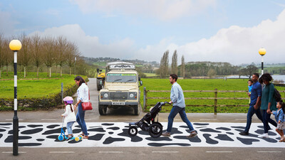 The UK's first 'cow crossing' is situated at the Yeo Valley Organic Garden and Farm in Blagdon, North Somerset, near Bristol.