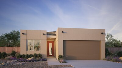 The Brandy floorplan available in Mattamy Homes' Westbridge at Silverbell neighborhood in Tucson, Arizona. The one-story single-family home features two bedrooms, two baths and a two-car garage. (CNW Group/Mattamy Homes Limited)