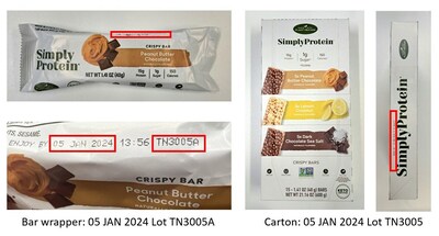 WELLNESS NATURAL USA INC. ISSUES ALLERGY ALERT ON UNDECLARED CASHEWS IN SIMPLYPROTEIN PEANUT BUTTER CHOCOLATE CRISPY BARS (CNW Group/Harbinger Communications Inc.)