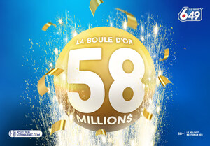 Lotto 6/49 - Vous pourriez gagner 58 millions de dollars au tirage de mercredi!