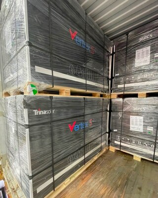 A container of Vertex S+, NEG9R.28, has just arrived at local distributor’s warehouse.