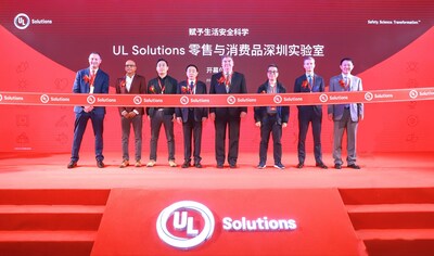 UL Solutions leadership celebrates the opening of the UL Solutions Retail and Consumer Products Laboratory in Shenzhen, China. The new laboratory provides manufacturers of China’s retail and consumer products with comprehensive safety, performance, quality and reliability testing services that address regulatory compliance and market access.