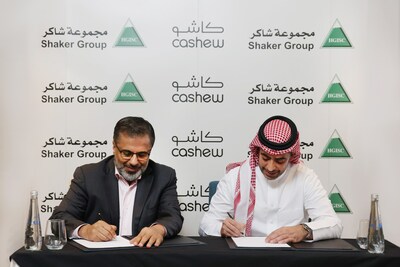 Shaker & Cashew CEOs at signing ceremony