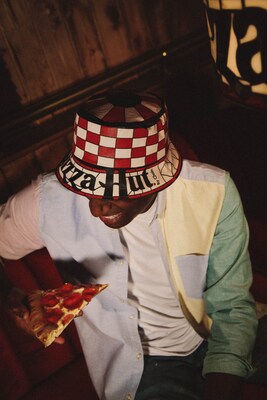 One Side Red Shingled Roof, One Side Tiffany Lamp Shade -- New Bucket Hat Features the Best of Both Pizza Hut Worlds