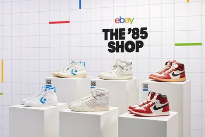 The ’85 Shop was curated in partnership with several of eBay’s top sneaker sellers, including Jordan Geller of ShoeZeum and SoleStage.