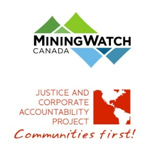 Logos for MiningWatch Canada and the Justice and Corporate Accountability Project (JCAP) (CNW Group/Justice and Corporate Accountability Project (JCAP))