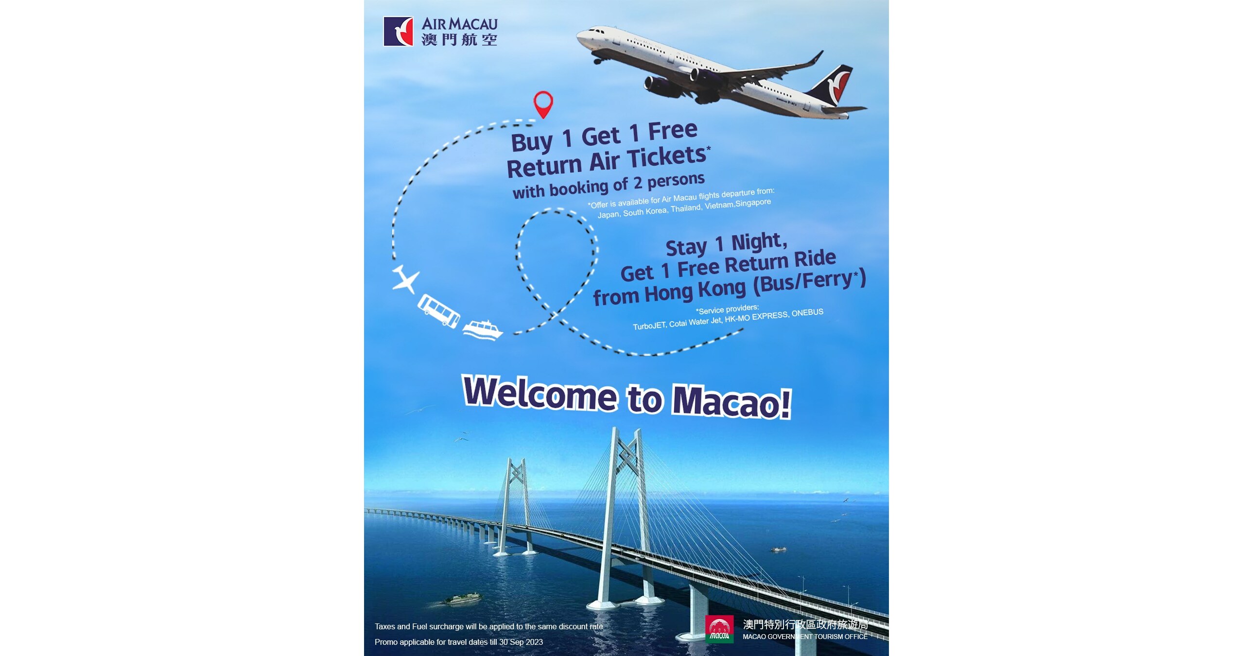 Macao Government Tourism Office Launches 'Buy One Get One Free' Offer ...