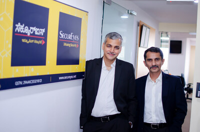 From L to R: Mr. Seemanta Patnaik, Co-Founder and Chief Technology Officer at SecurEyes and Mr. Karmendra Kohli CEO & Director of SecurEyes.