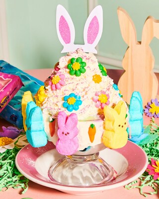 The “PEEPS® Funny Bunny Tie-Dyed Frrrozen Hot Marshmallow Chocolate” is available at Serendipity3 for Easter Weekend starting Thursday, April 6 through Monday, April 10.