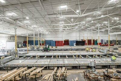 US LBM's new facility in Auburndale operates three roof truss manufacturing lines and one floor truss manufacturing line, supplying residential and commercial builders in the Tampa and Orlando markets in central Florida.