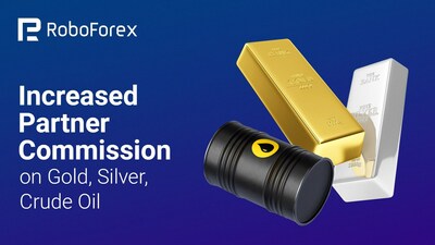 RoboForex Increases Partner Commission for Gold, Silver, Oil, and US Indices