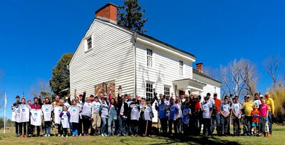 Volunteers on a previous Park Day clean up New Jersey's Princeton Battlefield State Park.