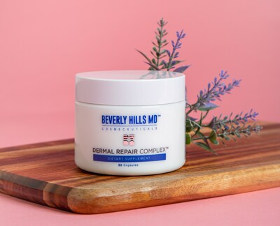 Beverly Hills MD Dermal Repair Complex is a revolutionary dietary supplement that is designed to minimize visible signs of aging through age-fighting nutrients and scientifically backed ingredients. This blend of ingredients in Beverly Hills MD Dermal Repair Complex works from the inside out at the deepest level to repair the appearance of crepey skin, dullness, and sagging.