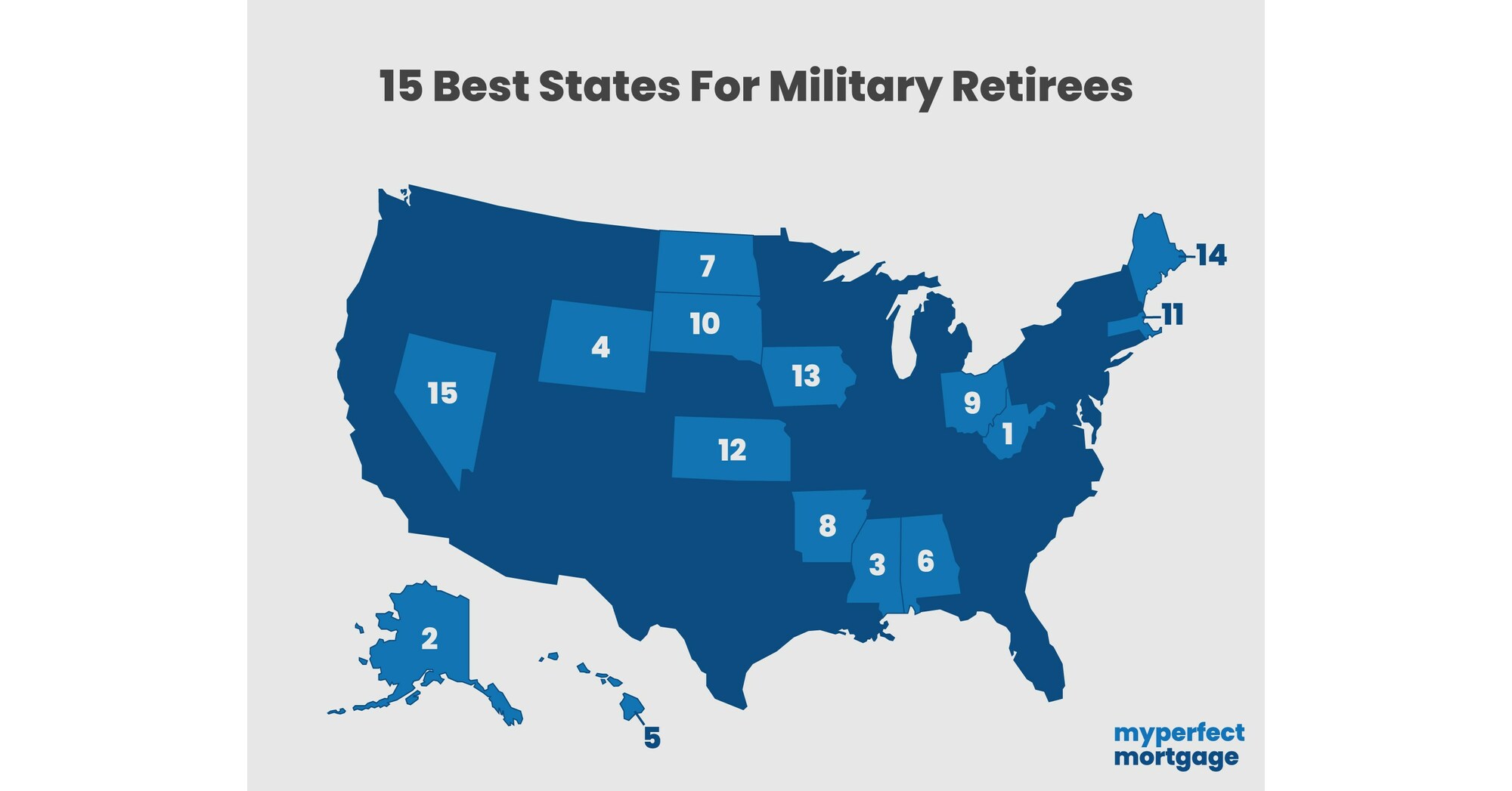 My Perfect Mortgage Study Reveals the Top 15 States for Military ...