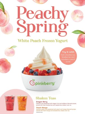 Pinkberry White Peach Swirl and Shaken Teas