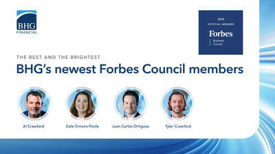 Four key executives of BHG Financial have been accepted into Forbes Council, an invitation-only, professional organization for successful CEOs, executives and entrepreneurs.