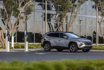 The 2023 Hyundai Tucson Plug-in Hybrid is photographed in Irvine, Calif., on August 16, 2022.