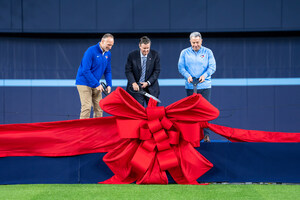 BLUE JAYS UNVEIL COMPLETED OUTFIELD DISTRICT OF ROGERS CENTRE RENOVATIONS AT RIBBON-CUTTING CEREMONY