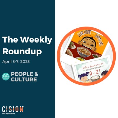 PR Newswire Weekly People & Culture Press Release Roundup, April 3-7, 2023. Photo provided by Duck Duck Books. https://prn.to/3ZH3R6S