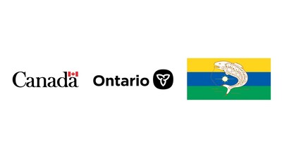 Logos du Canada, de l'Ontario et de la Kitchenuhmaykoosib Inninuwug Nation. (Groupe CNW/Services aux Autochtones Canada)
