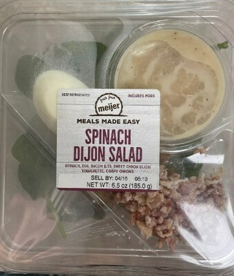 Meijer Spinach Dijon Salad